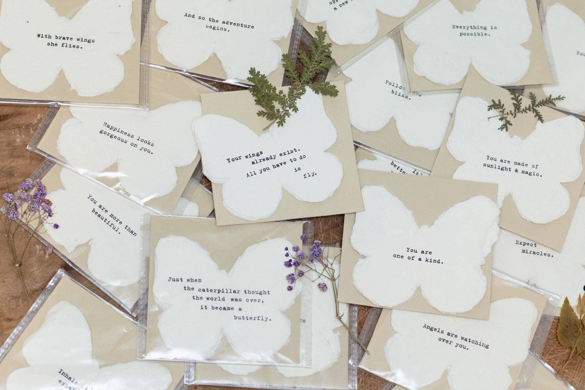Butterfly Shaped Cards with Envelope