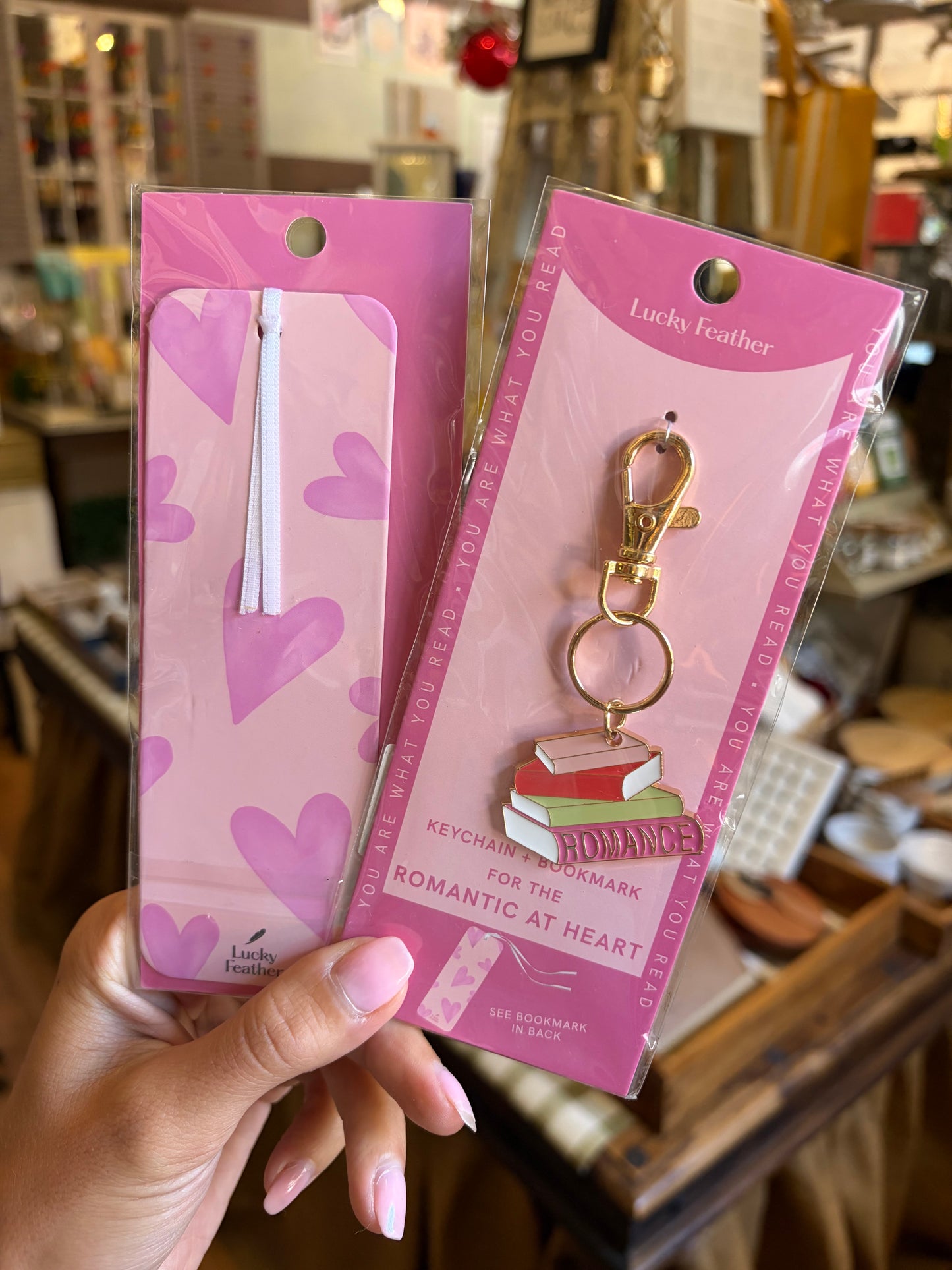 Book Lover - keychain & bookmark