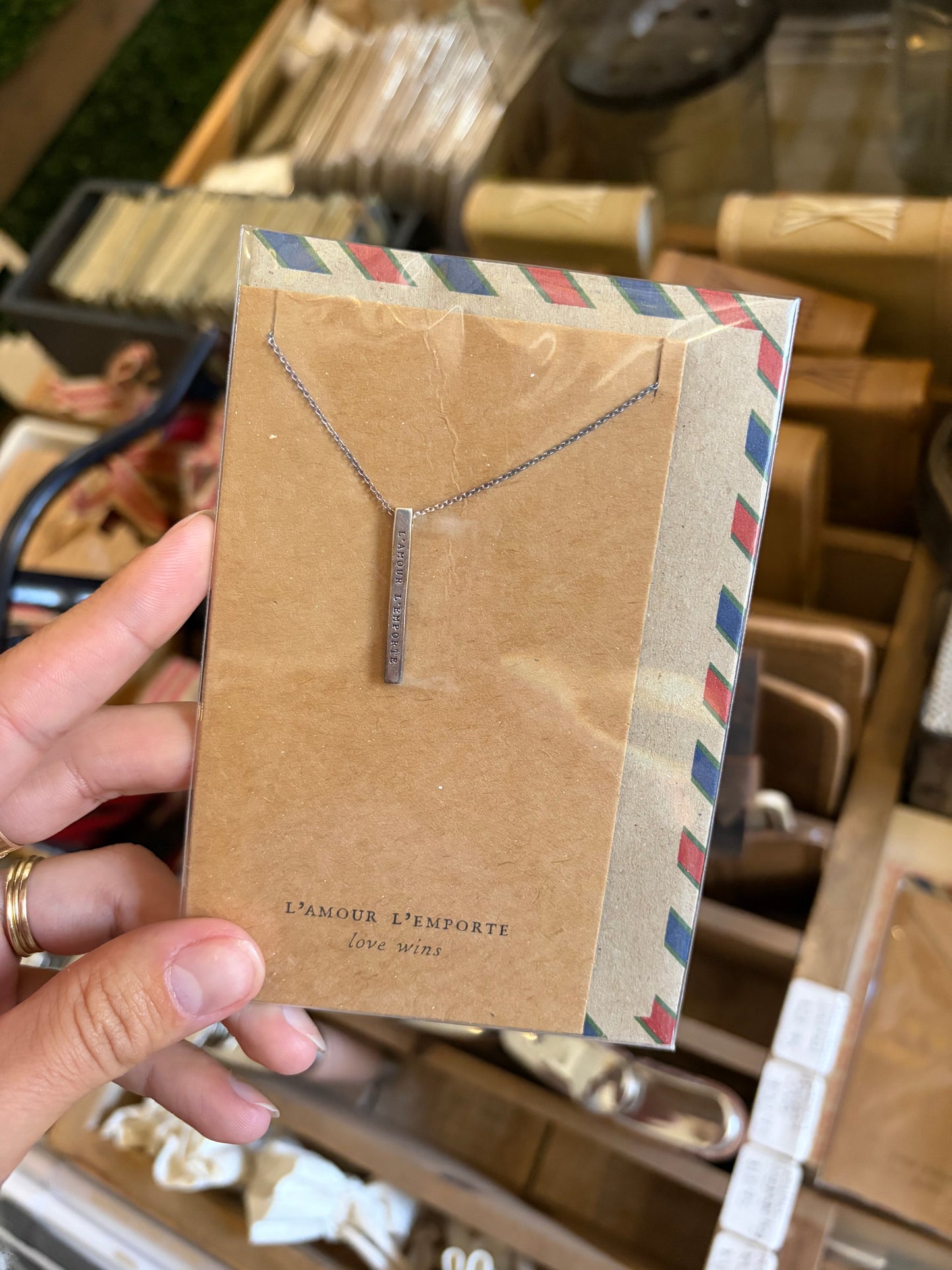 Air Mail Necklace - French Bar