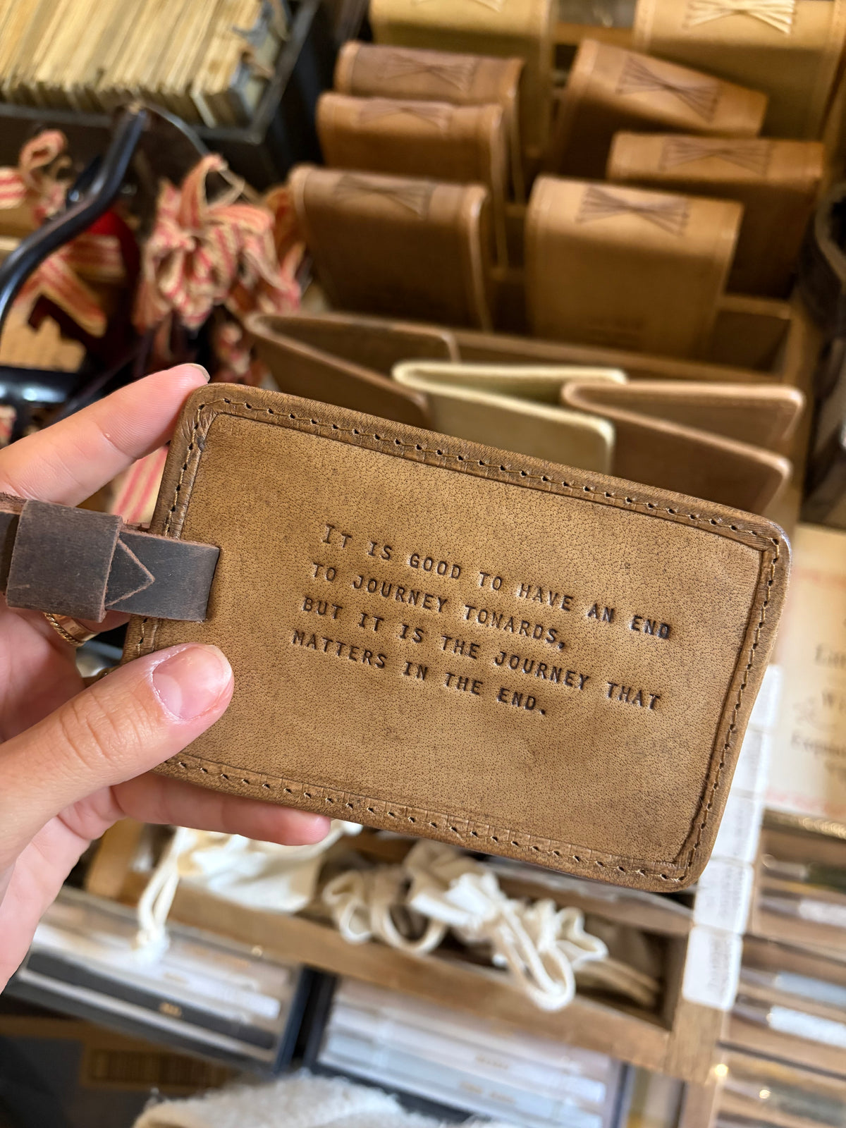 Leather Luggage Tag