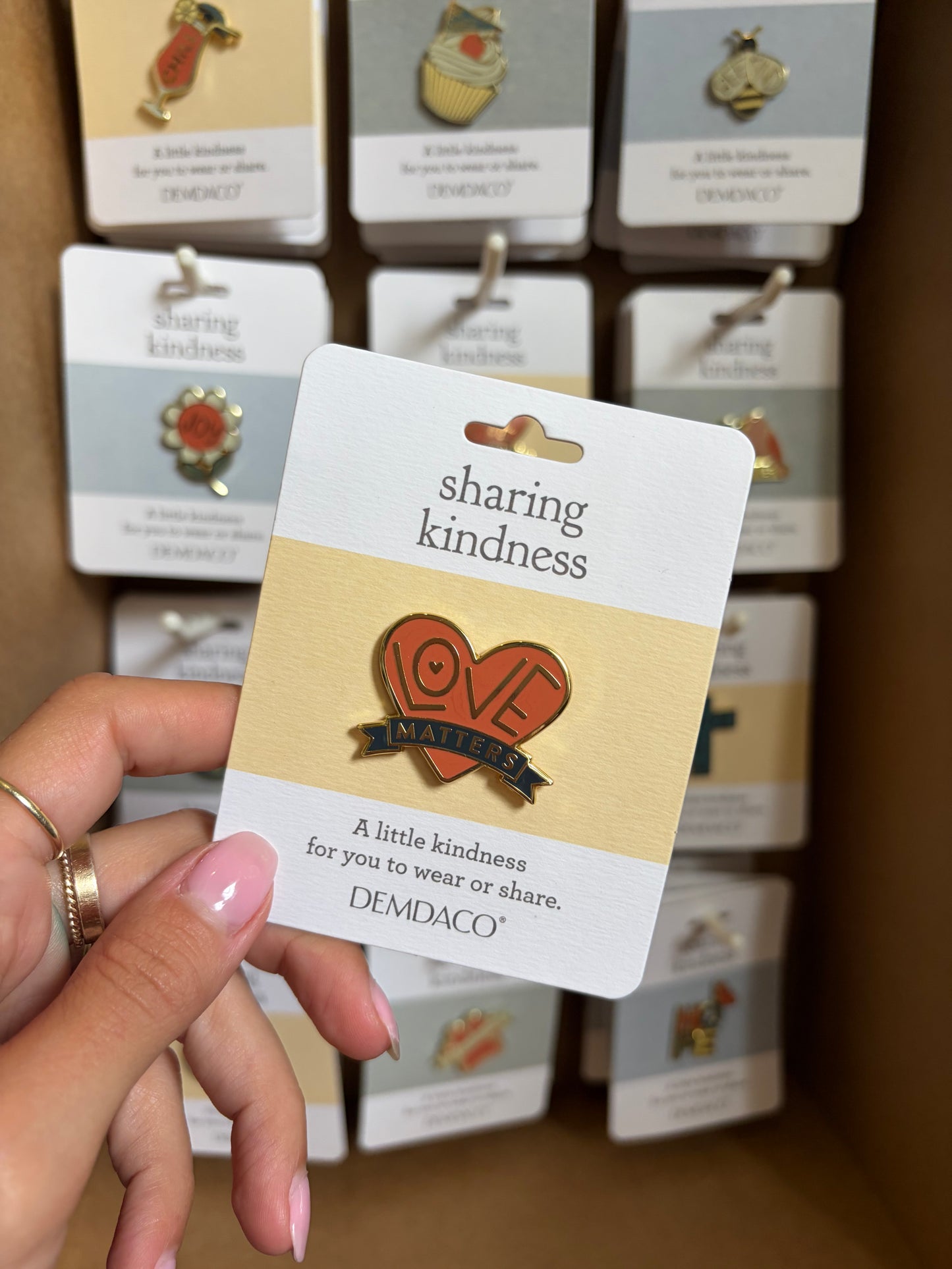 Sharing Kindness - Enamel Pin