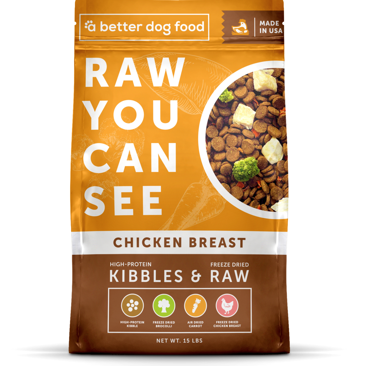 A Better Dog Food Chicken - High Protein - Raw You Can See