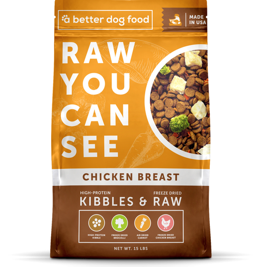 A Better Dog Food Chicken - High Protein - Raw You Can See