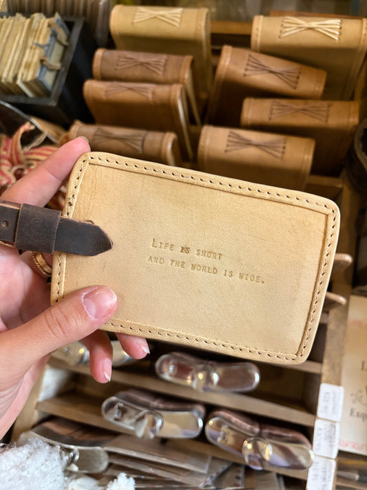 Leather Luggage Tag