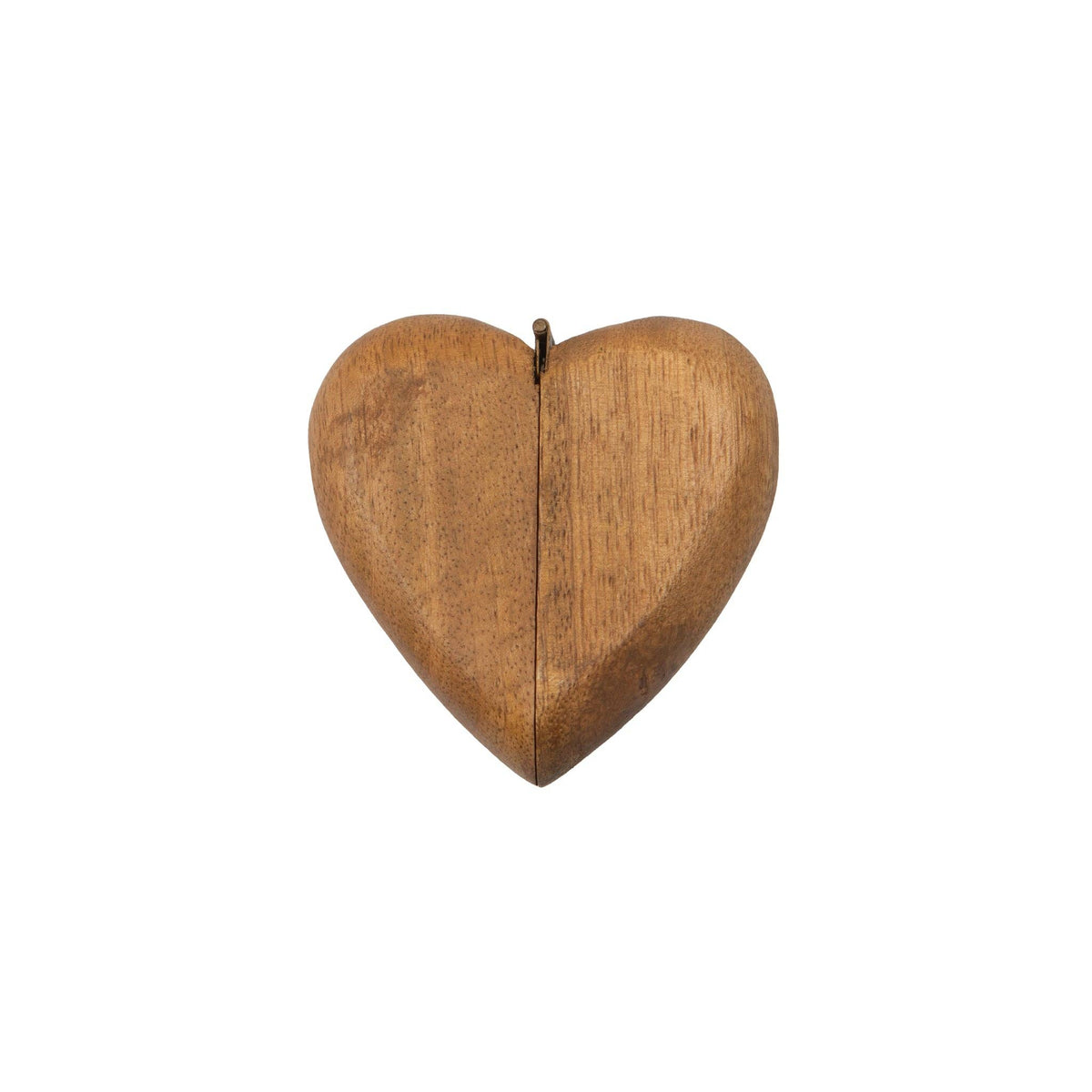 Wooden Heart Shaped Ring Box