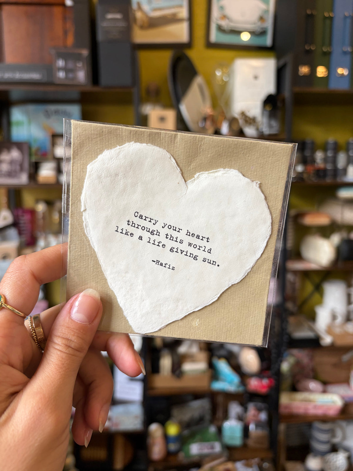 Heart Shaped Card with Envelope