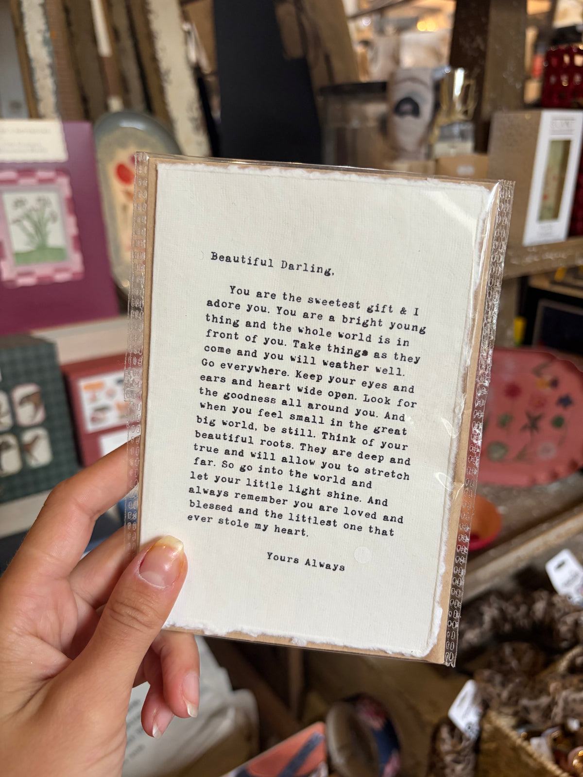 Deckled Greeting Card with Envelope