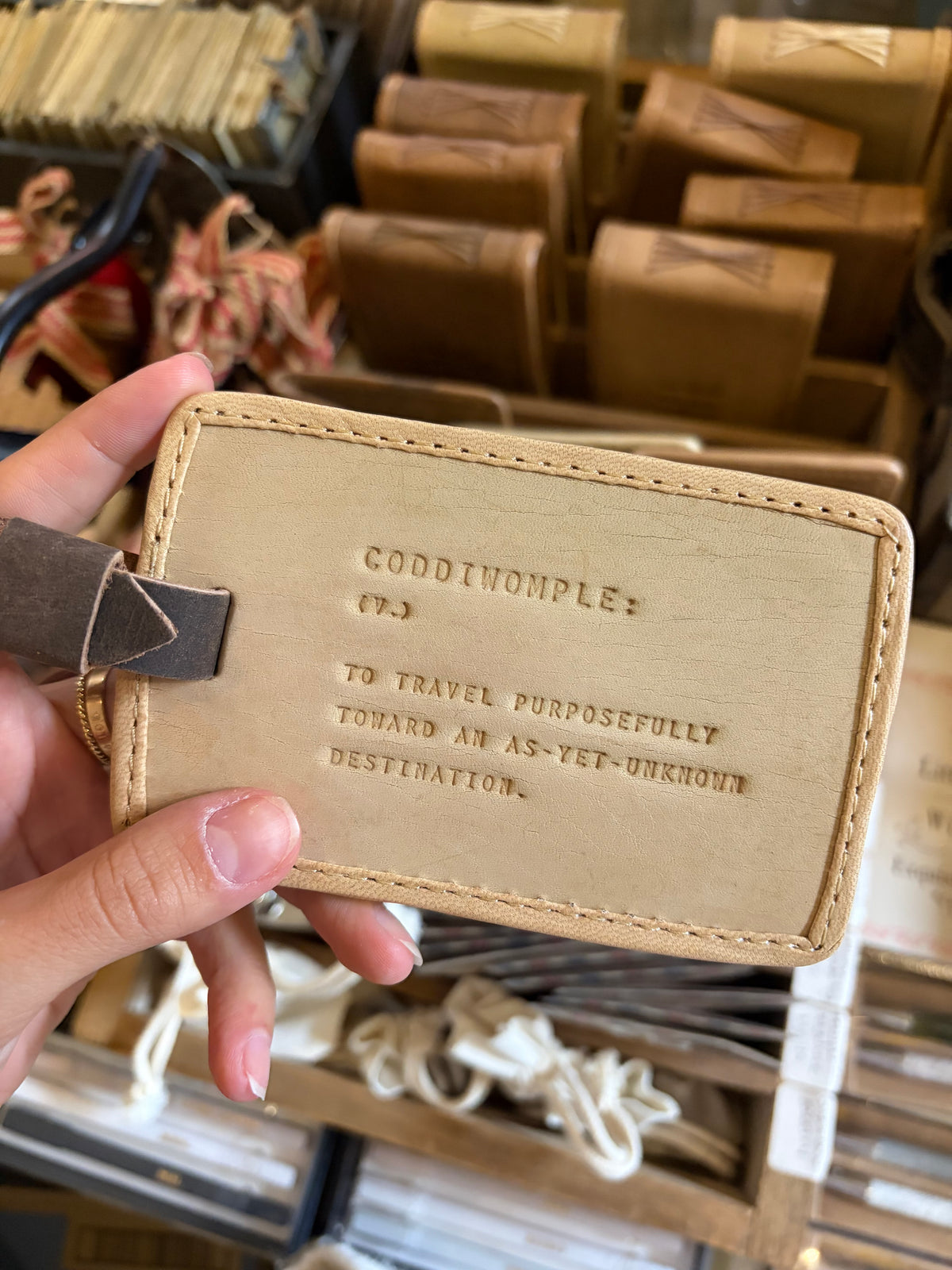 Leather Luggage Tag
