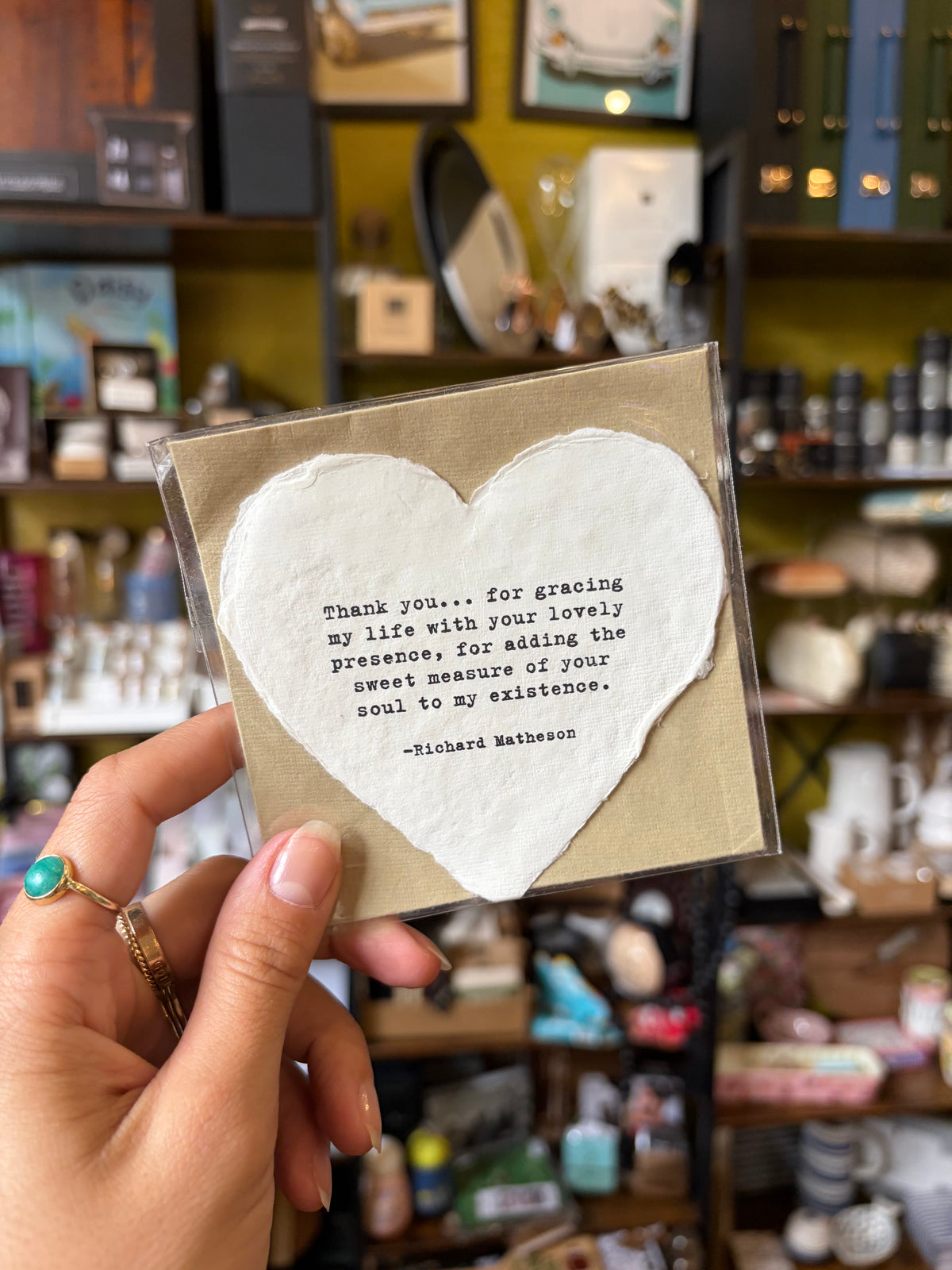 Heart Shaped Card with Envelope