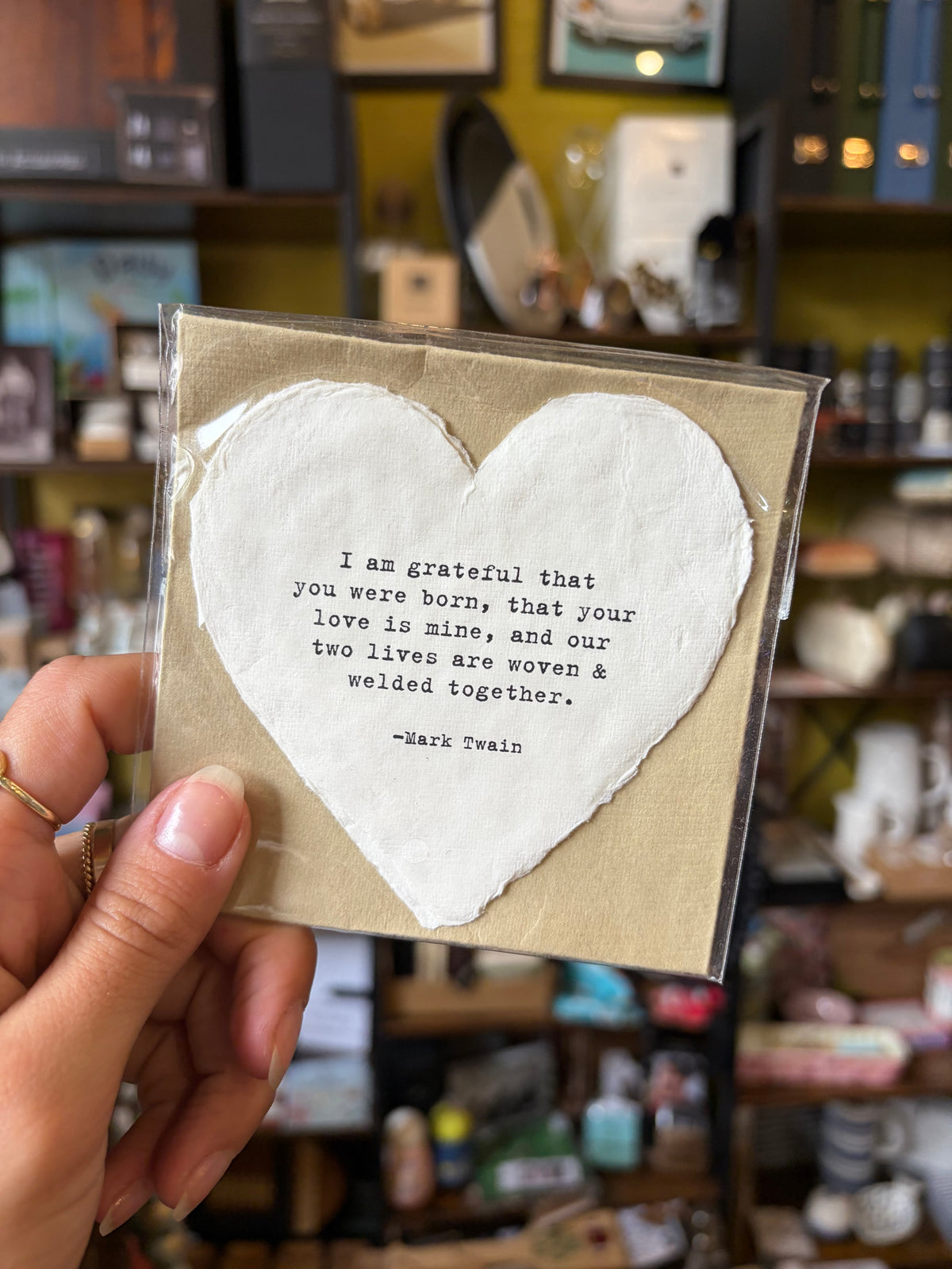 Heart Shaped Card with Envelope