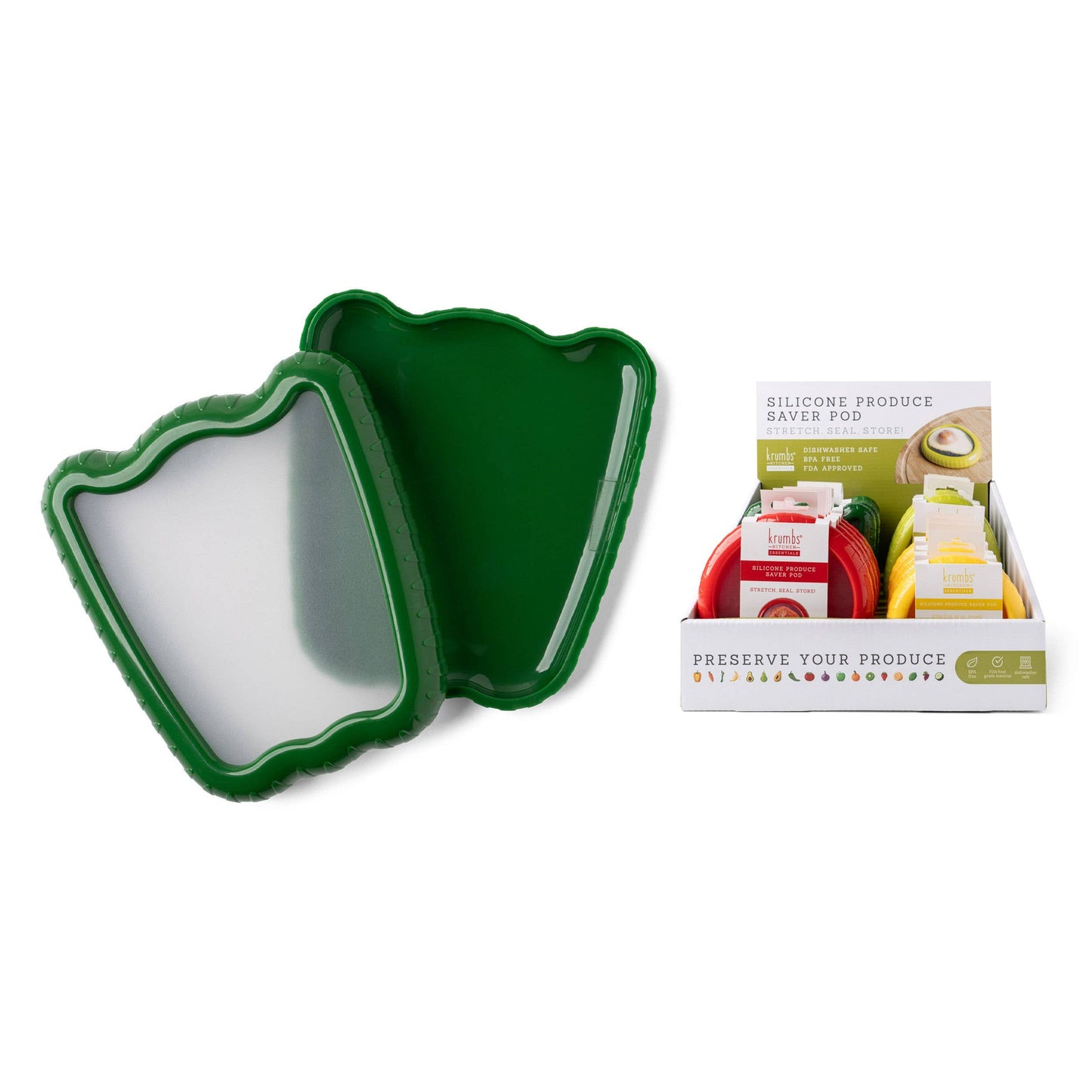 Krumbs Kitchen Silicone Produce Saver Pod