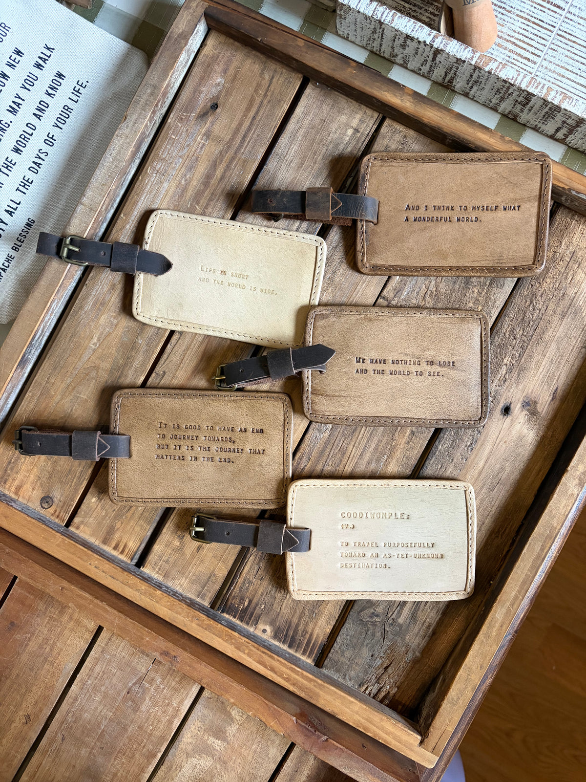 Leather Luggage Tag
