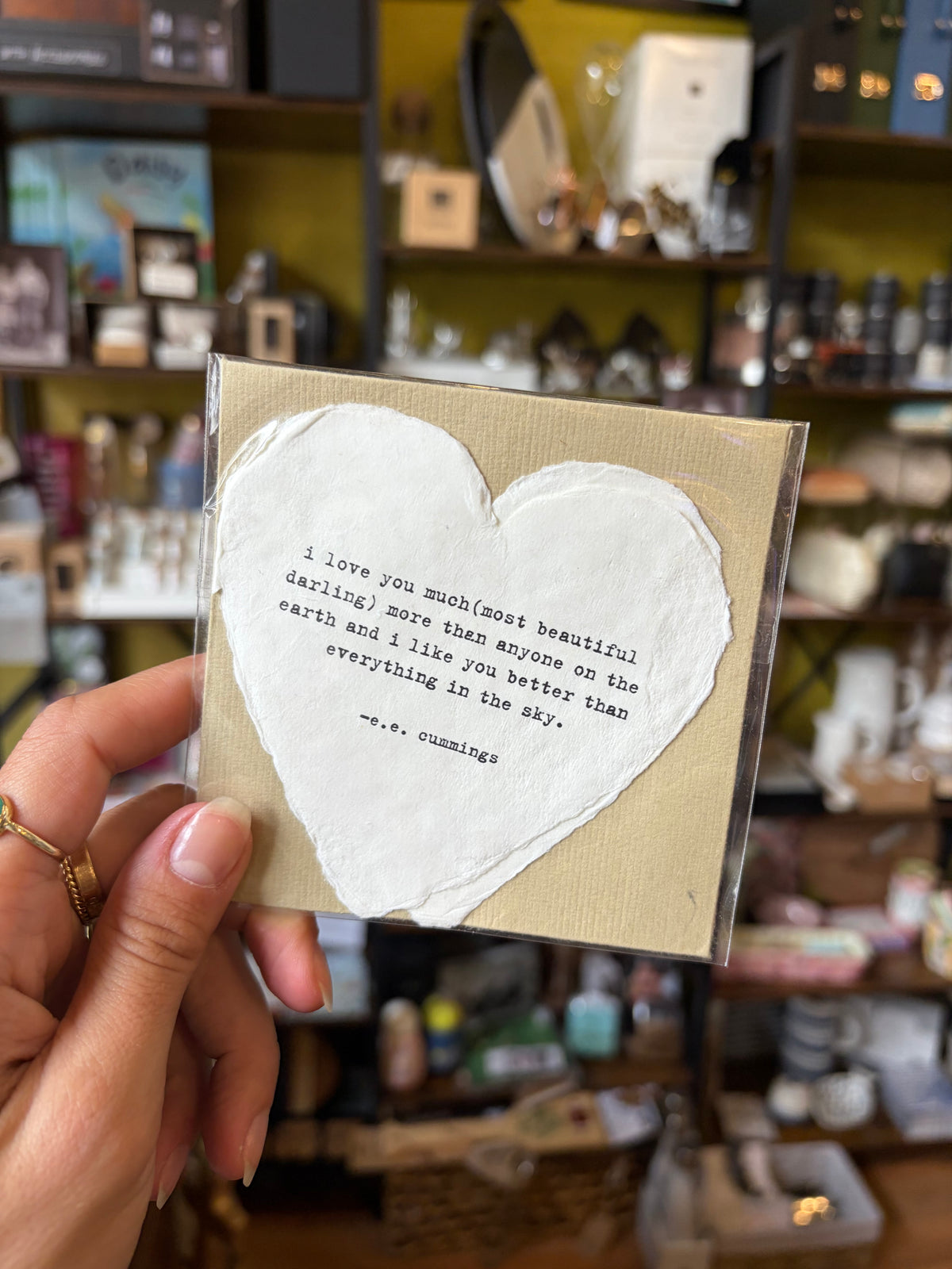 Heart Shaped Card with Envelope