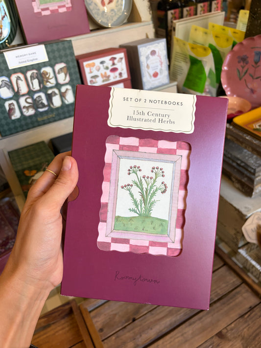 Set of 2 Notebooks - 15th Century Illustrated Herbs