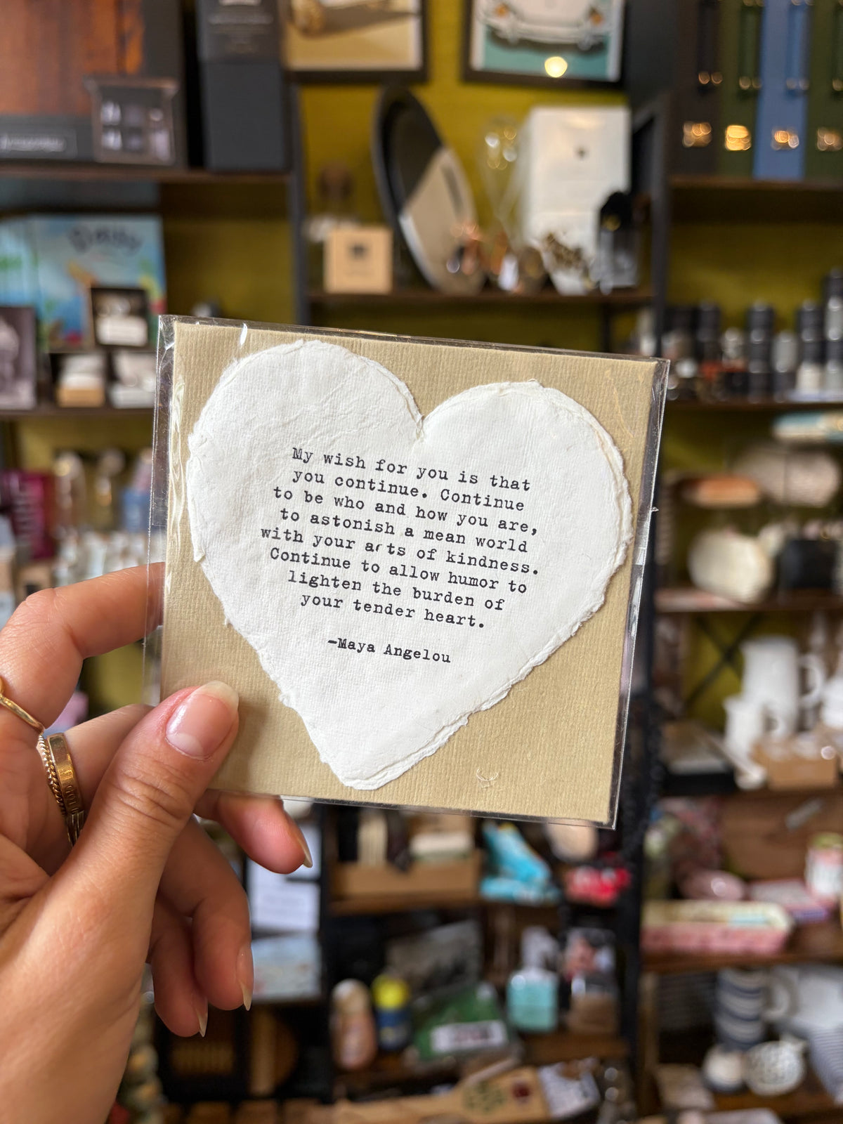 Heart Shaped Card with Envelope