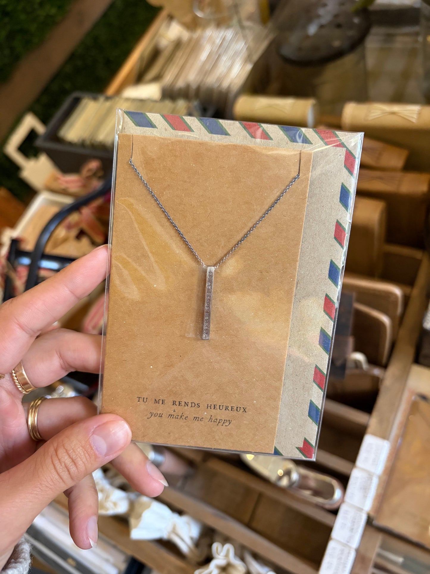 Air Mail Necklace - French Bar