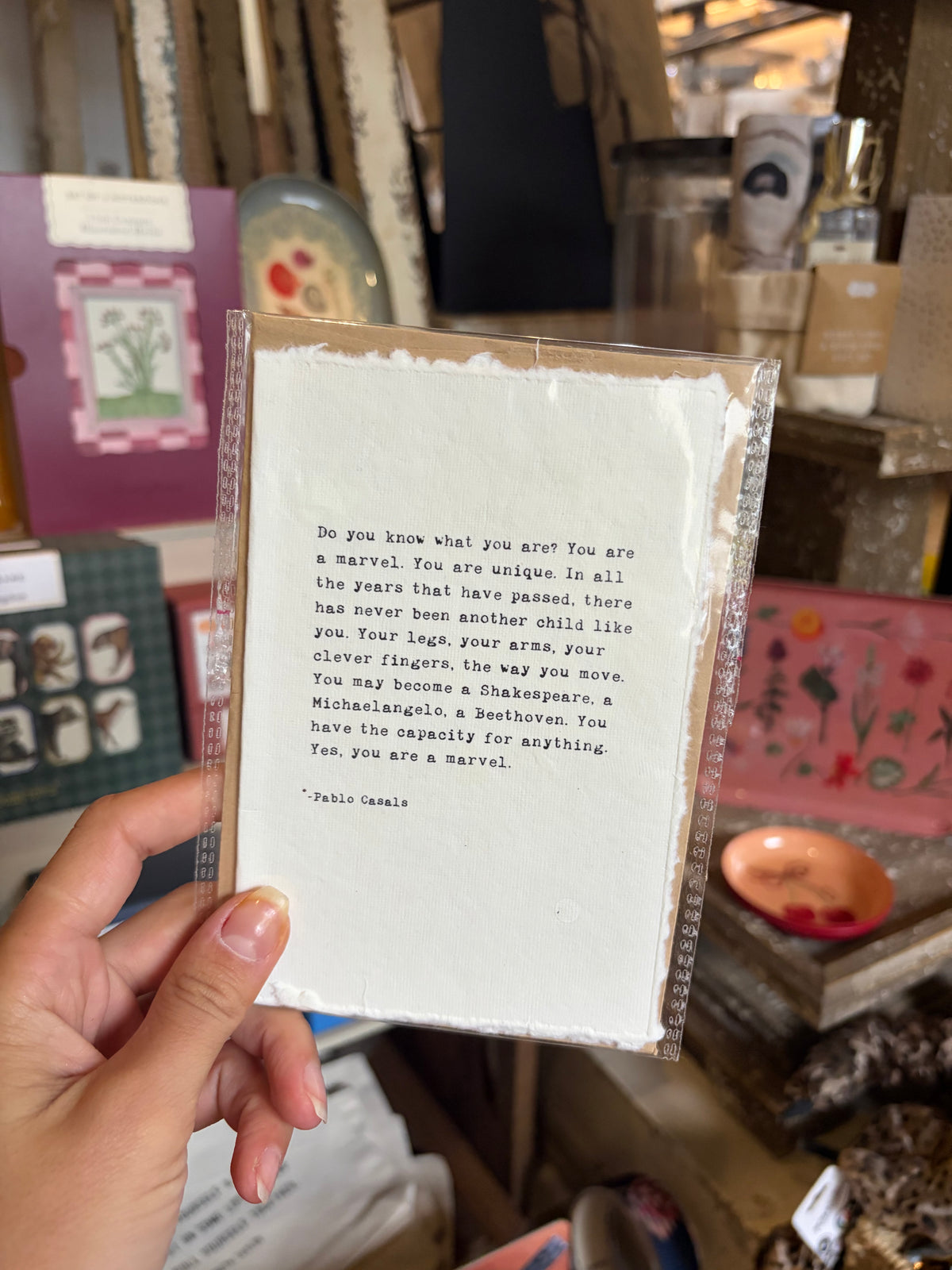 Deckled Greeting Card with Envelope