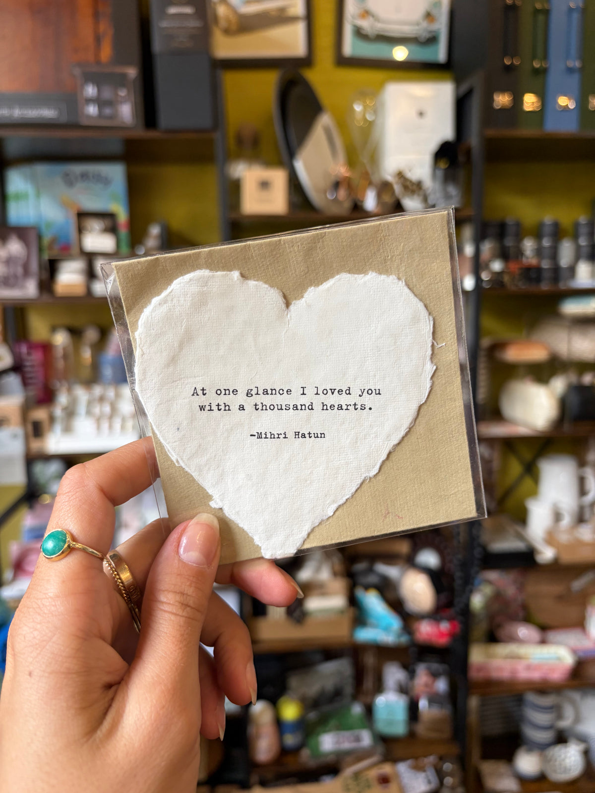 Heart Shaped Card with Envelope