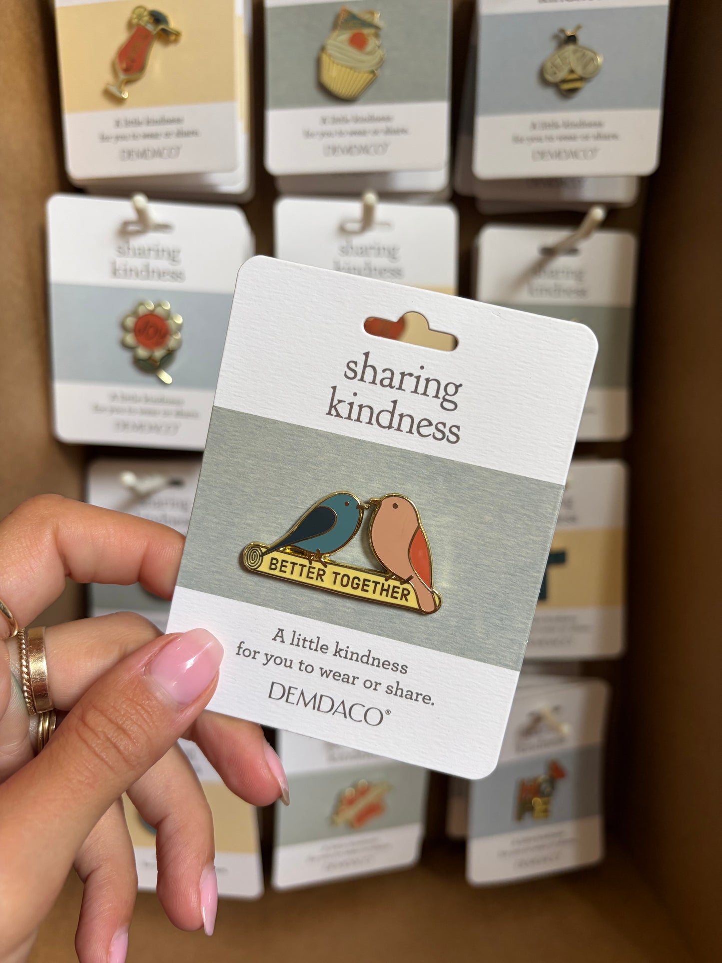 Sharing Kindness - Enamel Pin