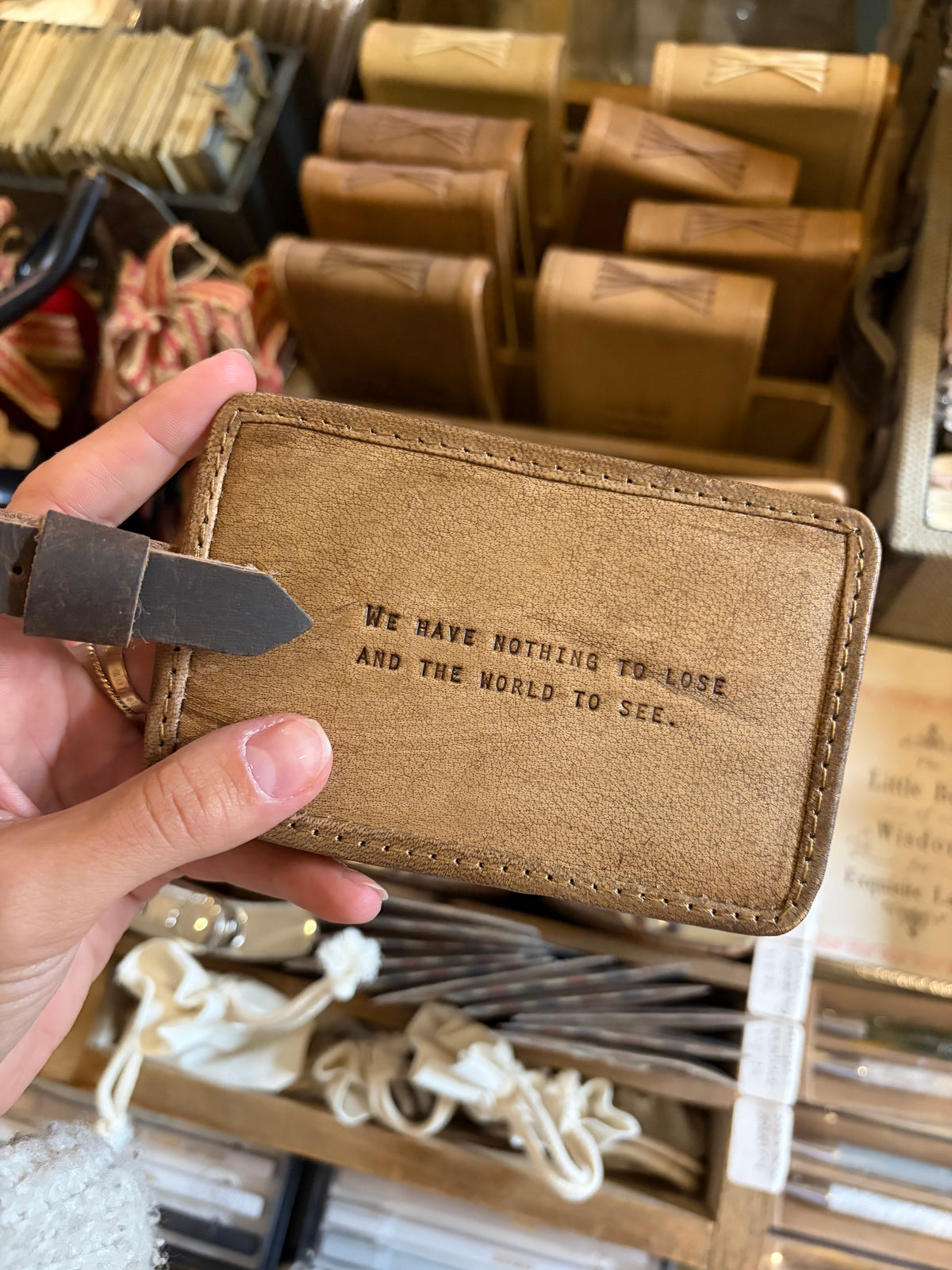 Leather Luggage Tag