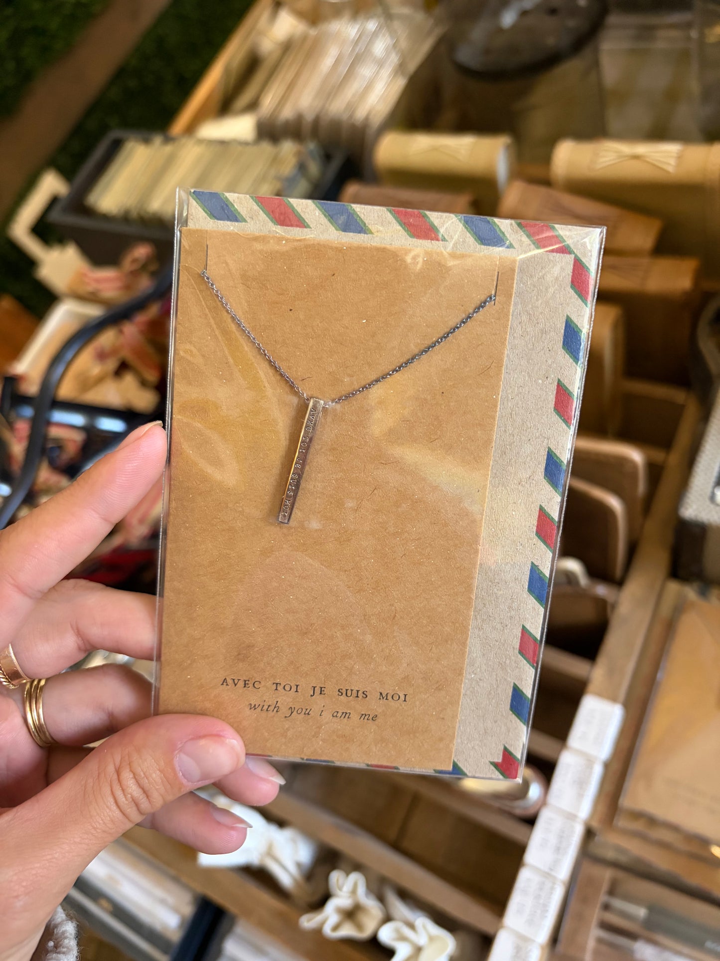 Air Mail Necklace - French Bar