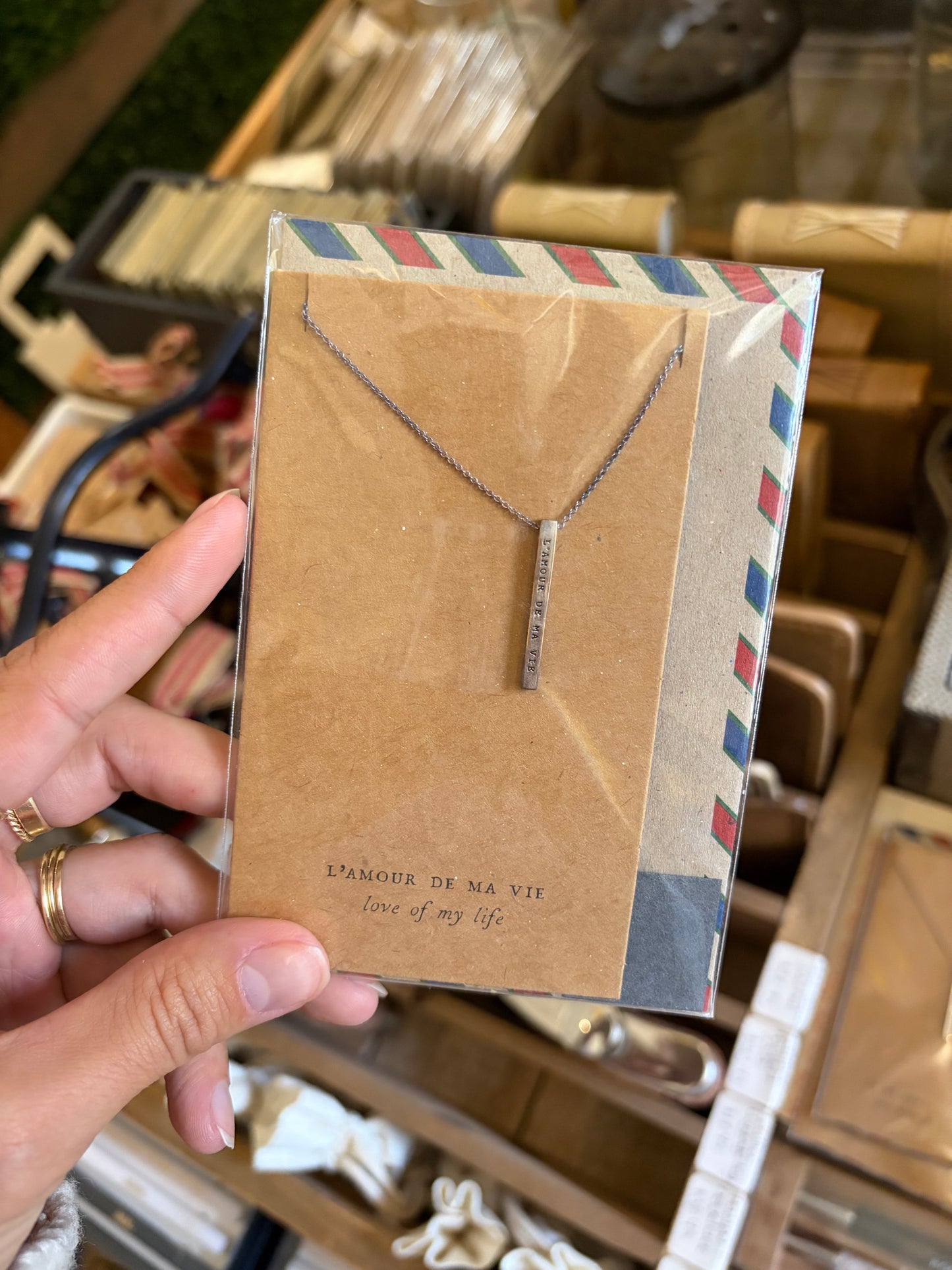 Air Mail Necklace - French Bar