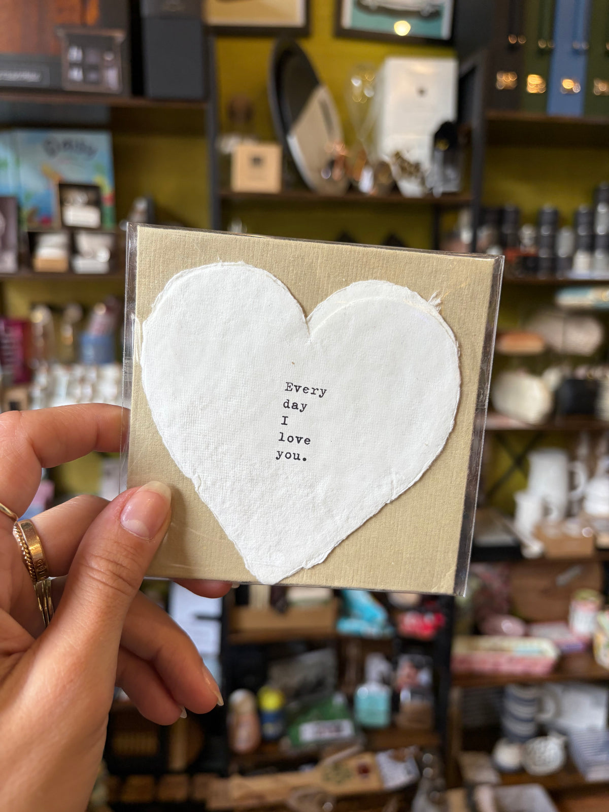 Heart Shaped Card with Envelope