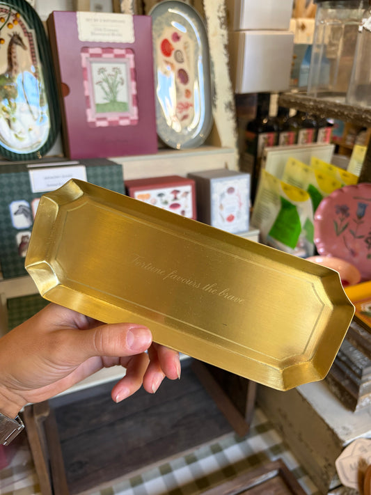 Brass Tray - Fortune Favours the Brave