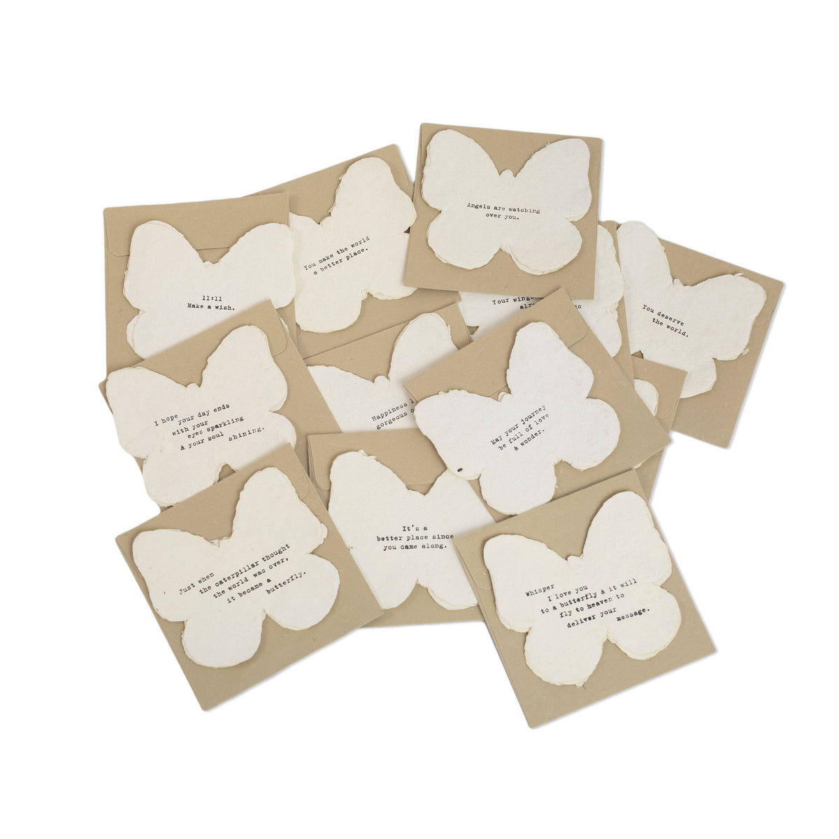 Butterfly Shaped Cards with Envelope