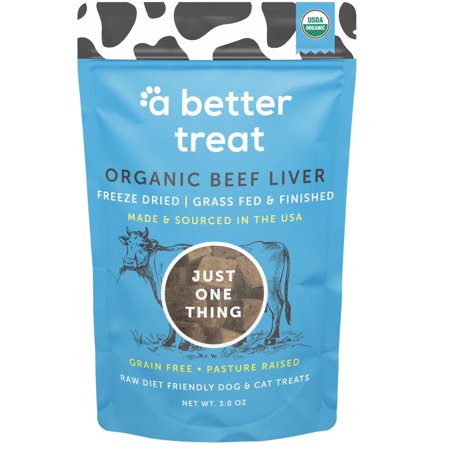 Organic Freeze Dried 100% Grass Fed Beef Dog and Cat Treats
