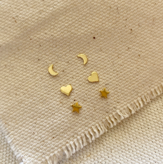 18k Gold Filled Dainty Stud Earrings